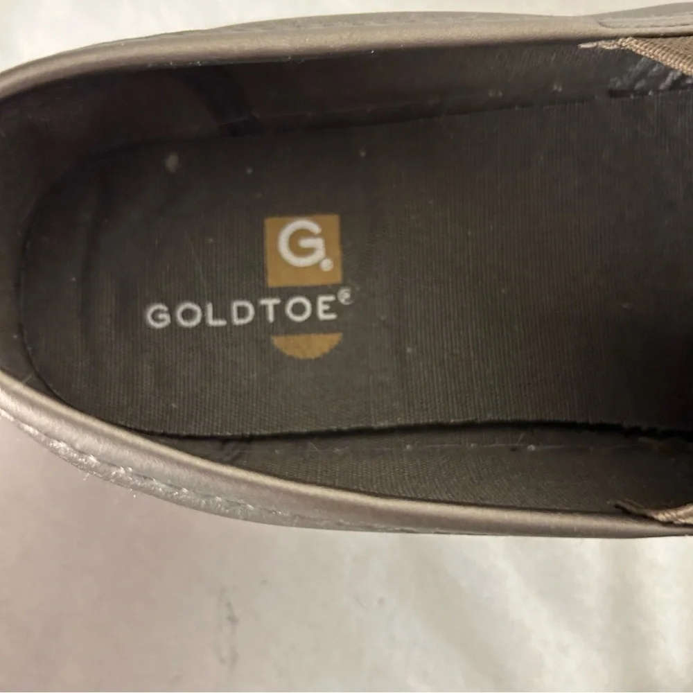 Goldtoe Metallic Loafer with Chunky Sole GUC Size 8.5 - Picture 6 of 9